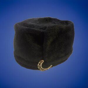 Vintage Selene HB New York Hat‎ Body Made In Italy 22” Around ~Rhinestone Accent